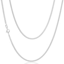 Load image into Gallery viewer, Sterling Silver 60 Gauge Curb Dicut 70cm Chain