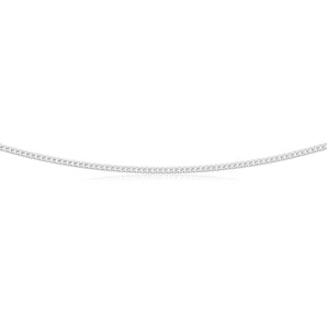 Sterling Silver 60 Gauge Curb Dicut 70cm Chain