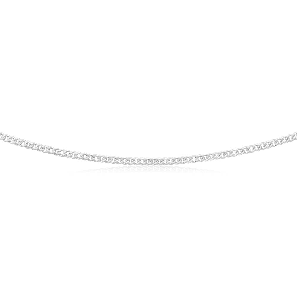Sterling Silver 80 Gauge Diamond Cut 55cm Curb Chain Shiels Jewellers