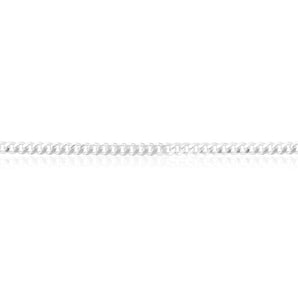 Sterling Silver 100 Gauge Diamond Cut 60cm Curb Chain
