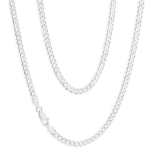 Load image into Gallery viewer, Sterling Silver 100 Gauge Diamond Cut 70cm Curb Chain
