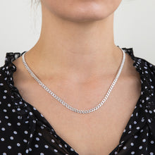 Load image into Gallery viewer, Sterling Silver 120 Gauge Diamond Cut 50cm Curb Chain