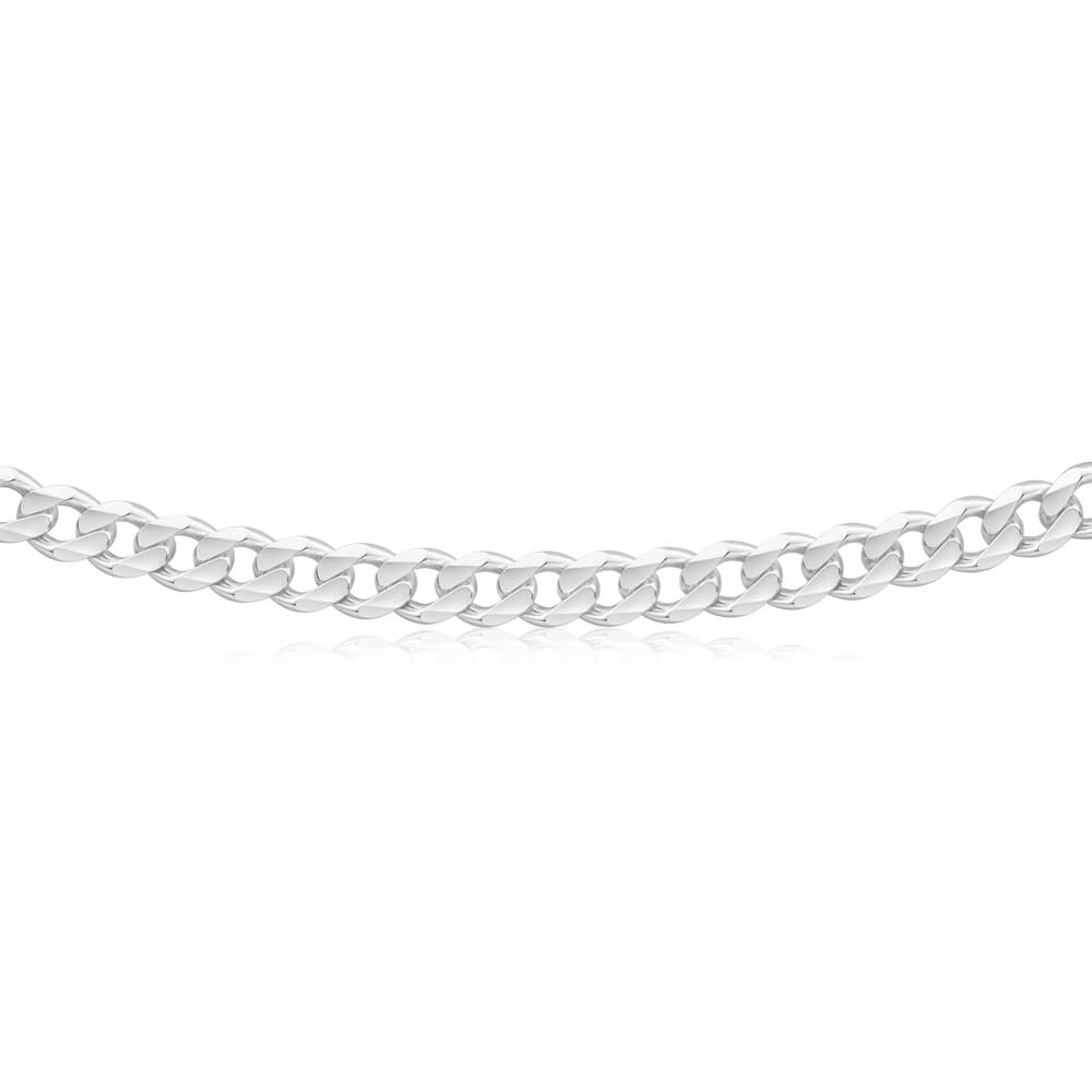 Sterling Silver Unisex Curb 60cm Chain