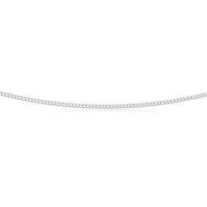 Sterling Silver Curb 60 Gauge 45cm Chain