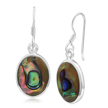 Load image into Gallery viewer, Sterling Silver Pava Shell Drop Earrings
