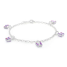 Load image into Gallery viewer, Sterling Silver Butterfly Charm 16cm Bracelet