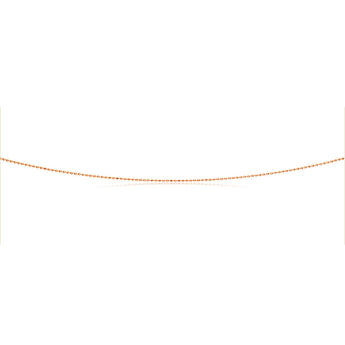 Rose Gold Plated Sterling Silver Ball Chain