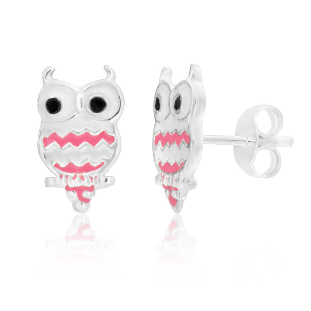 Fashion Cute Mini Exquisite Owl Stud Earrings Birthday - Temu
