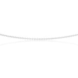 Sterling Silver Fancy Diamond Cut 45cm Chain