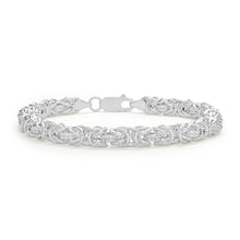 Load image into Gallery viewer, Sterling Silver Byzantine Bracelet