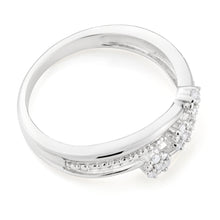 Load image into Gallery viewer, Sterling Silver 14 Diamond Ring
