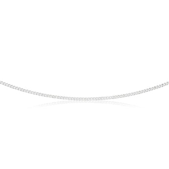 Sterling Silver Curb Chain 80 gauge 55cm