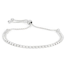 Load image into Gallery viewer, Sterling Silver Fancy Multi Strand Beaded Adjustable Bracelet