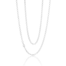 Load image into Gallery viewer, Sterling Silver 55cm 70 Gauge Belcher Chain