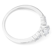 Load image into Gallery viewer, Sterling Silver Fancy x5 Zirconia Claw Ring