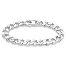 Load image into Gallery viewer, Sterling Silver Curb 23cm Bracelet Parrot Clasp