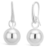 Sterling Silver 12mm Ball Drop Earrings