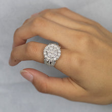 Load image into Gallery viewer, Sterling Silver 2 Carat Diamond Ring