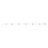 Sterling Silver Freshwater Cream/Light Pink Pearl Bracelet    *COLOURS MAY VARY*