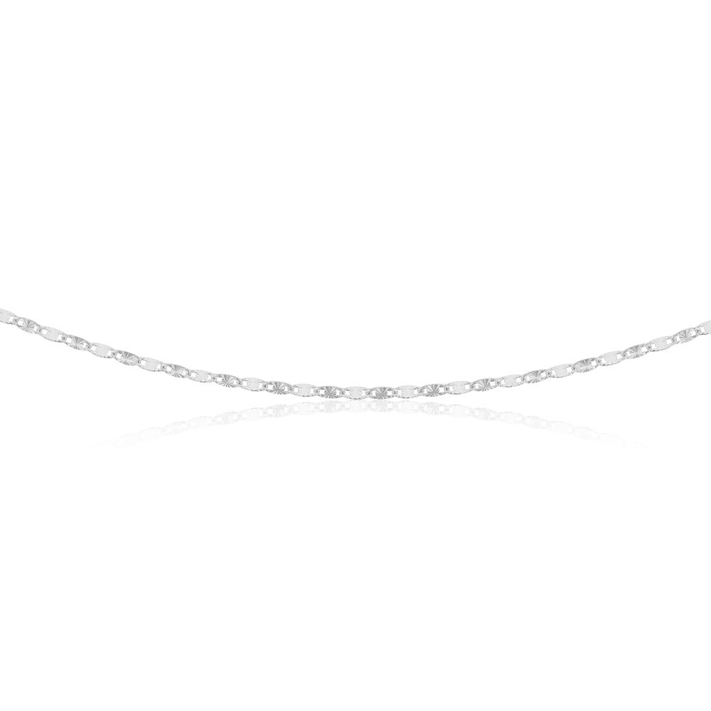 Sterling Silver 19cm Fancy Dicut Twist Bracelet