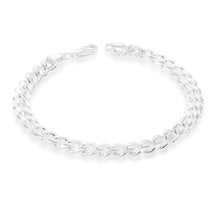 Load image into Gallery viewer, 21cm Sterling Silver Curb Bracelet