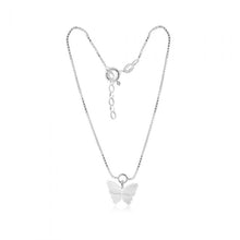 Load image into Gallery viewer, Sterling Silver Butterfly Charm 25cm Anklet