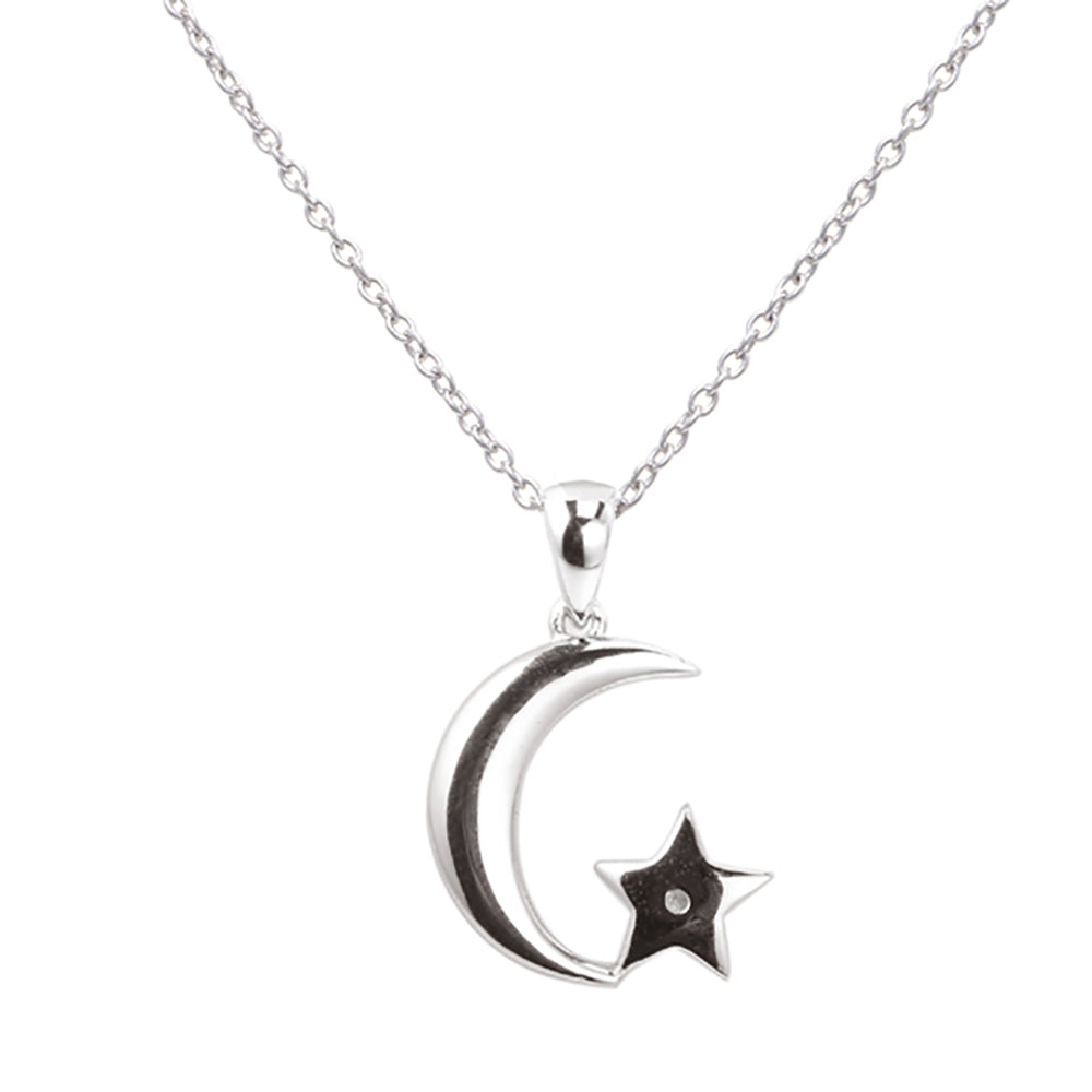 Luvente Moon Star Necklace - Smith and Bevill Jewelers