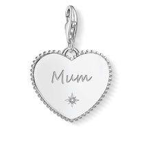 Load image into Gallery viewer, Sterling Silver Thomas Sabo Charm Club Engravable Mum Heart