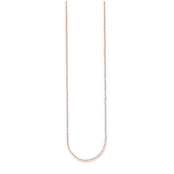 Rose Gold Plated Sterling Silver Thomas Sabo Fine Box Link 45-50cm