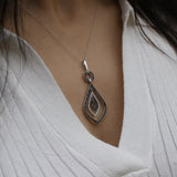 Silver 1/4 Carat Black Diamond Pendant