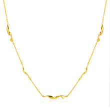 Load image into Gallery viewer, Ania Haie Gold Plated Sterling Silver Twister Helix 38cm Necklace