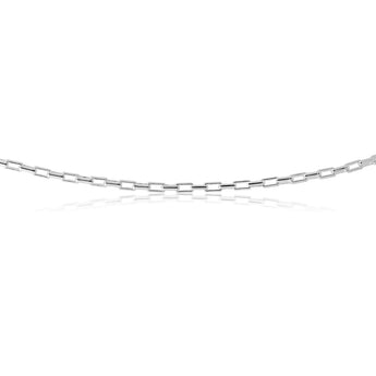 Sterling Silver 45cm Elongated Belcher Chain