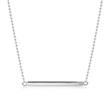 Sterling Silver 45cm Bar Necklet