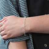 Sterling Silver Multi Heart Intertwined Bracelet