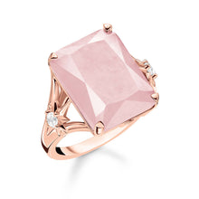 Load image into Gallery viewer, Rose Plated Sterling Silver Thomas Sabo Magic Stones Rose Quartz Ring