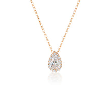 Load image into Gallery viewer, Georgini Rose Gold Plated Sterling Silver Zirconia Monaco Pendant On Chain