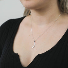 Load image into Gallery viewer, Sterling Silver Boomerang Pendant