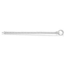 Load image into Gallery viewer, Sterling Silver 19cm Zirconia Fancy Boltring Curb Bracelet