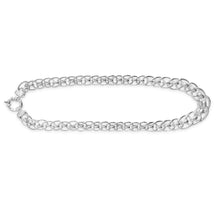 Load image into Gallery viewer, Sterling Silver 46cm Fancy Roller Link Boltring Chain