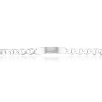 Sterling Silver 21cm Anchor ID Bracelet