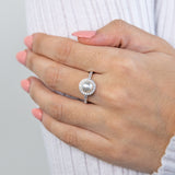 Georgini Heirloom Sterling Silver Fresh Water Pearl Always Ring