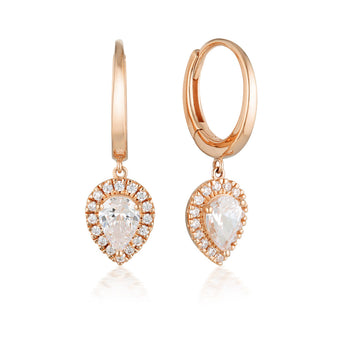 Georgini Luxe Rose Gold Plated Sterling Silver Splendore Earrings