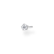 Load image into Gallery viewer, Single Sterling Silver Thomas Sabo Charm Club Small Zirconia Stud * 1 Earring Only*