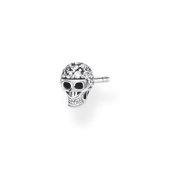 Sterling Silver Thomas Sabo Charm Club Single Skull Stud * 1 Earring Only*