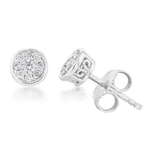 Load image into Gallery viewer, Luminesce Lab Grown Diamond 1/4 Carat Silver Studs