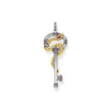 Load image into Gallery viewer, Thomas Sabo Sterling Silver Magic Garden Snake Key Pendant
