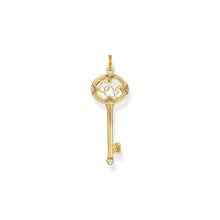 Load image into Gallery viewer, Thomas Sabo Gold Plated Sterling Silver Magic Garden Key Pendant