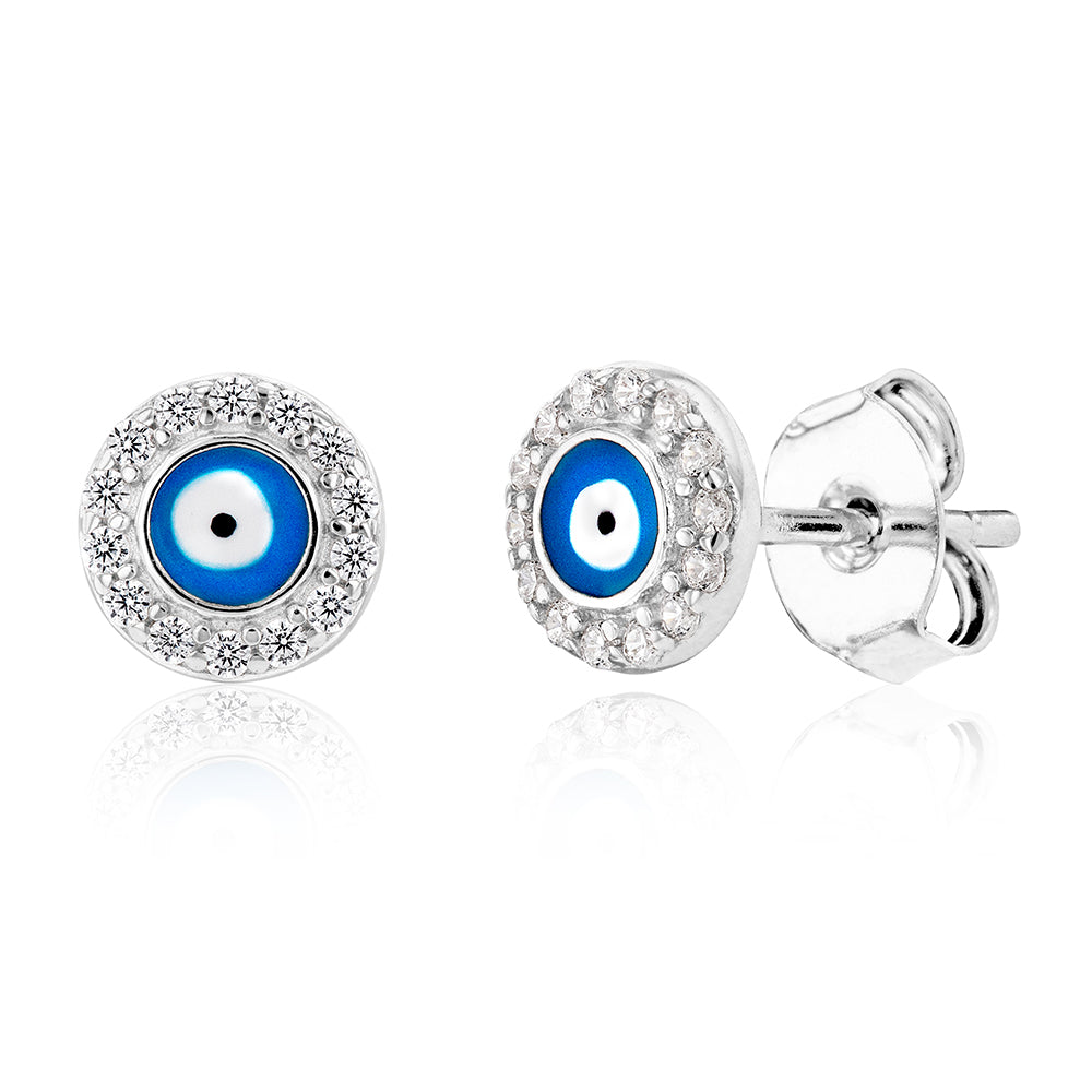 Sterlng Slver Small Black CZ Evl Eye Rng, Slver Rng, Eye Rng Sterlng Slver Small Black CZ Evl Eye Rng, Slver Rng, Eye Rng