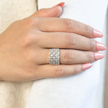 Load image into Gallery viewer, Sterling Silver Diamond Dress Ring