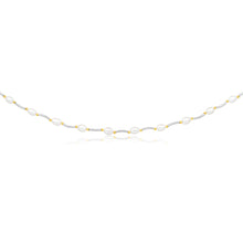 Load image into Gallery viewer, Cream Freshwater Pearl Oval Bar &amp; Ball Necklace